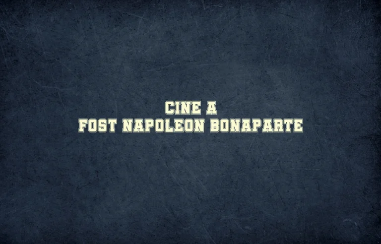 cine a fost napoleon bonaparte