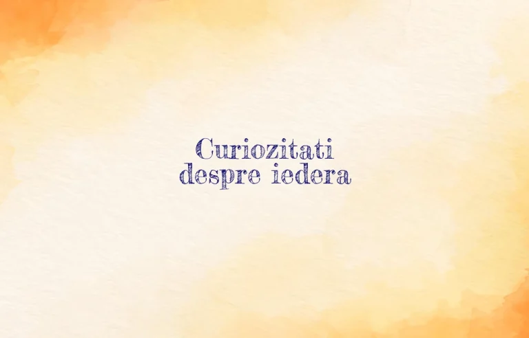 curiozitati despre iedera