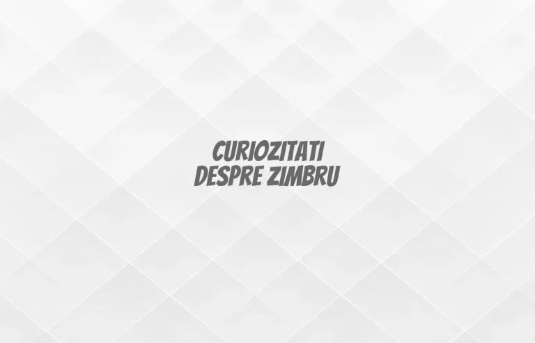 curiozitati despre zimbru
