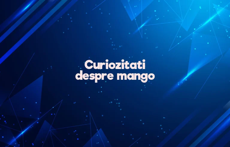 curiozitati despre mango
