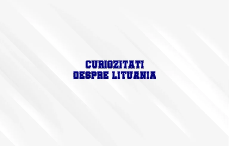 curiozitati despre lituania