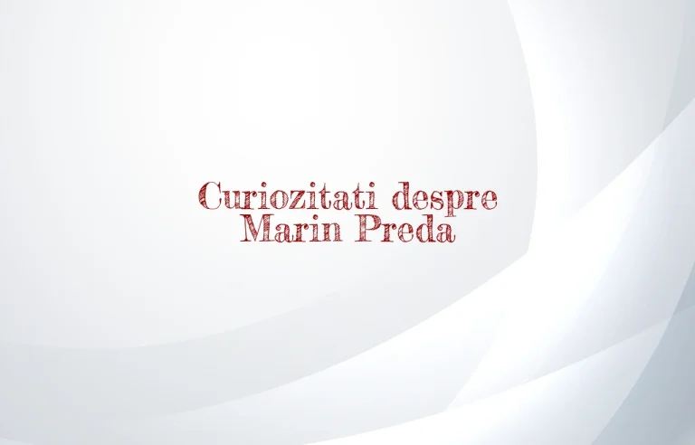 curiozitati despre marin preda