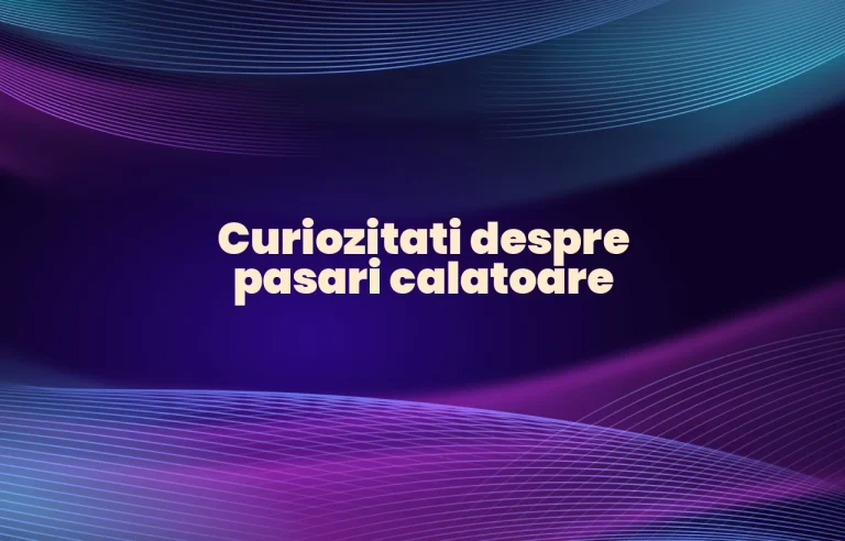 curiozitati despre pasari calatoare