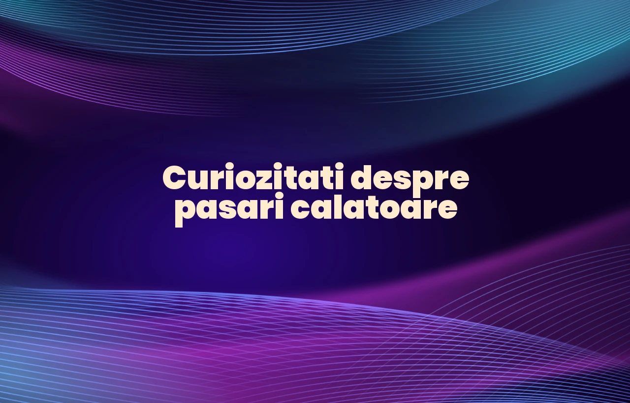 curiozitati despre pasari calatoare