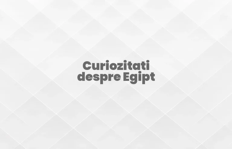 curiozitati despre egipt
