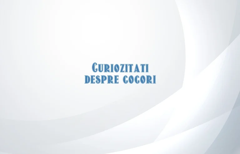 curiozitati despre cocori