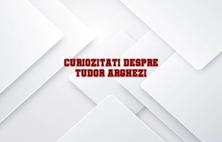 curiozitati despre tudor arghezi