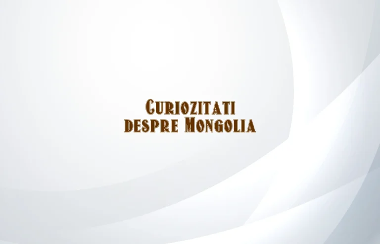 curiozitati despre mongolia