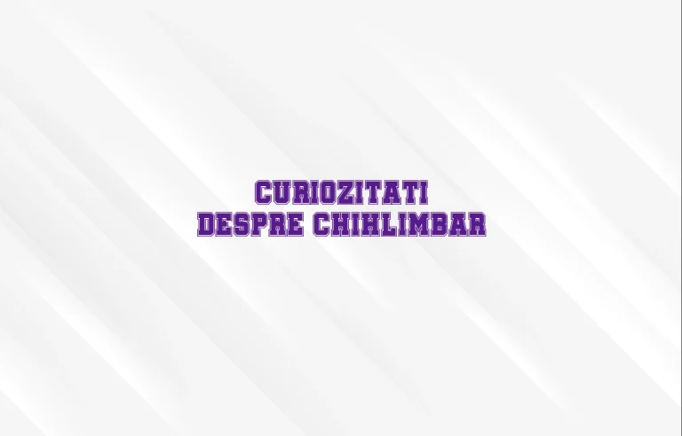curiozitati despre chihlimbar